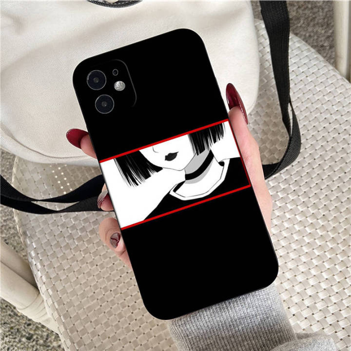 casing-หรับ-iphone-11-12-mini-x-xs-xr-pro-max-6-6s-7-8-6-7-8-plus-5-5s-se-2020-anime-girls-aesthetic-eyes-pattern-phone-เคสโทรศัพท์-อ่อนนุ่ม-tpu-black-ปก