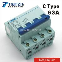 4 P 63a 240V/415V เบรกเกอร์ Mcb C แบบ4เสา