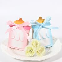 50pcs Milk Bottle Style Paper Candy box for Baby Boy Girl Newborn Infant Baptism Christening Birthday Baby Shower Decoration Gift Wrapping  Bags