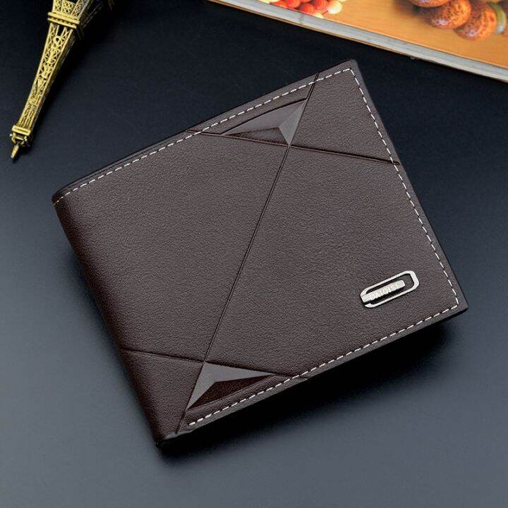 layor-wallet-2022ใหม่ผู้ชาย39-s-กระเป๋าสตางค์สั้นหลายบัตรกระเป๋าเงินเหรียญแฟชั่นสบายๆกระเป๋าสตางค์ชายหนุ่มบางสามพับแนวนอนนุ่มกระเป๋าสตางค์ผู้ชาย-pu