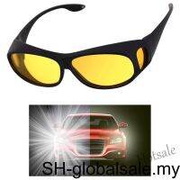 【hot sale】❇ D03 Night Vision Sunglasses Anti Glare Padded High Definition Glasses with Frame Protective Gears for Driving Riding 【Global】