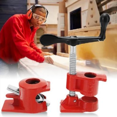 New Pipe Clamp Fixture for 3/4 Inch Pipe H Style Woodworking Pipe Clamps with 2pcs Pads Wood Gluing Heavy Duty dropshipping