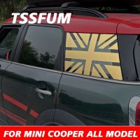 [Uu film pasting] สติกเกอร์รูปลอกหน้าต่างไวนิลยูเนี่ยนแจ็ครถยนต์1คู่สำหรับ MINI Cooper S JCW R50 R53 R55 R60 R56 F56 F55 F57 F60 F54คันทรี่แมนคลับแมน