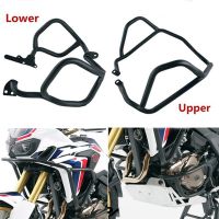 For Honda CRF 1000 L Africa Twin ABS CRF1000L 2016-2019 Upper&amp;Lower Engine Guard Crash Bar Frame Bumper Stunt Cage Protector