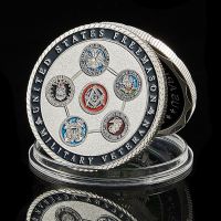 USA Freemasonry Military Veteran Brotherhood Friendship Morality Masonic Silver Crafts Challenge Commemorative Coins And Gifts