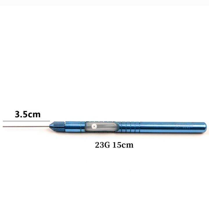 ophthalmic-instruments-flute-needle-titanium-alloy-eye-straight-type-flushing-class-with-silicone-tube-20g23g