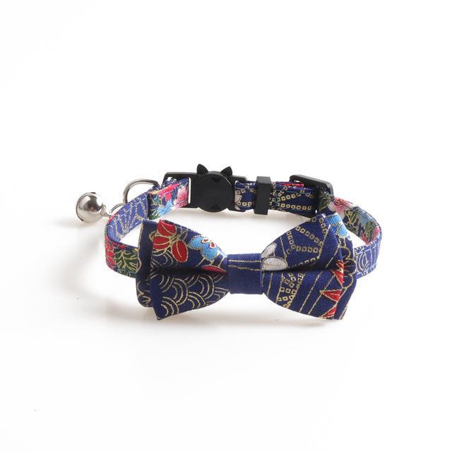 hot-breakaway-collar-for-cats-pets-with-bell-bowtie-floral-bow-detachable-adjustable-safety-puppy-chinese-traditional-lucky-charm