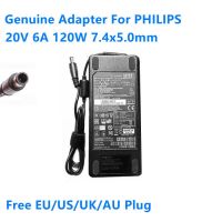 อะแดปเตอร์แหล่งกระจายไฟ AC ADPC20120 20V 6A 120W ของแท้สำหรับฟิลิปส์ PD2710QC AOC สำหรับ BENQ EX3203R ที่ชาร์จจอ EX3501-T EX3501R