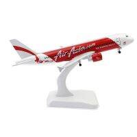 [20cm] โมเดลเครื่องบิน แอร์เอเชีย 320 (Aircraft Metal Model) ตัวลำทำจากเหล็กอัลลอย มีล้อ และขา ของสะสม เสริมฮวงจุ้ย