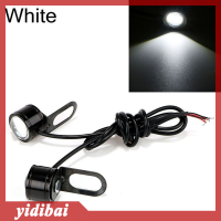 yidibai 2pcs 12V รถจักรยานยนต์กระจกมองหลังตกแต่ง Eagle Eye 3 LED conatant Bright