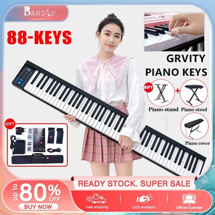 ♣Bansidmusica Smart electric piano 88 keys, bluetooth portable keyboard