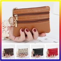 COD KKW MALL Women Short Coin Purse Small Leather Wallet Multi-function Drivers License Bag Card Bag Soft Key Bag Zipper Bag