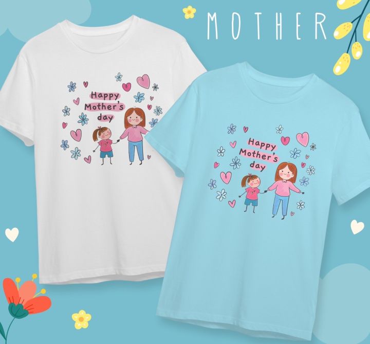 เสื้อวันแม่-เสื้อยืดวันแม่-best-mom-happy-mothers-dayใส่สบาย-ไม่ยืดไม่ย้วย