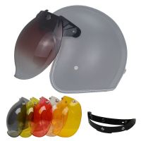 【LZ】✘✖■  Motocicleta Capacete Bolha Sun Visor Retro Capacete Lens pára-brisa 12 cores opcionais 3/4