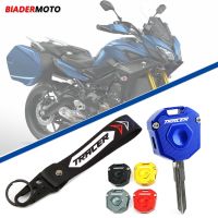 Motorcycle Aluminum Key Case Cover Protection Shell For YAMAHA TRACER 9/900/GT 900 GT TRACER 7GT 700 Embroidery Keychain Ring