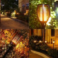 Royalulu Outdoor Solar Lights Torch Lights Flame Lights Insert Lawn Lights Garden Landscape Lights