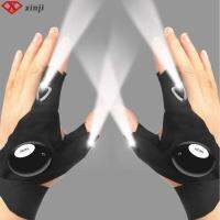 XINJI LED Cycling ตกปลา กลางแจ้ง ถุงมือไฟฉาย ไฟซ่อม เครื่องมือกลางคืน ไฟแฮนด์ฟรี