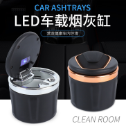 LED light ashtray 4S car universal car mounted ceramic ashtray air outlet
