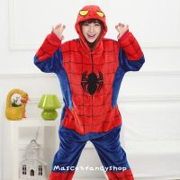 [ มีเก็บปลายทาง ] ?HOT ITEM?ชุดนอนมาสคอต spiderman สไปเดอร์แมน ไอ้แมงมุม