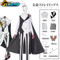 Nikolai Gogol คอสเพลย์เครื่องแต่งกายเสื้อคลุม Cape ชุด Bungo Stray Dogs Season 4อะนิเมะเสื้อคลุมสีขาวชุดฮาโลวีนเครื่องแต่งกาย