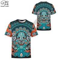 Cosmos Maya Aztec Style Symbol 3D Print 2022 New Fashion Summer T-Shirts Short-Sleeve Tee Men/Women Casual Streetwear M18