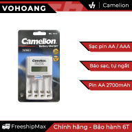 HCMBộ sạc pin AA AAA Camelion 1012 tự ngắt sạc có màn hình thumbnail