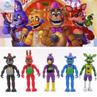 SFFGF ของเล่นพัฒนาการเด็ก พีวีซี FNAF ฝันร้าย เฟรดดี้แบร์ อะนิเมะอุปกรณ์ต่อพ่วง กระต่าย ของเล่นฟิกเกอร์ ชิกา Five Nights at Freddyand#39;s แอ็คชั่นฟิกเกอร์ หุ่นจำลอง โมเดลสะสม