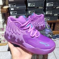 2023 New HOT [Original] PM* M B 01 LAMELO- BALL- QUEEN CITY Purple Fashion All Match Basketball Shoes Shock Absorption Comfortable Sports Shoes {Free Shipping}