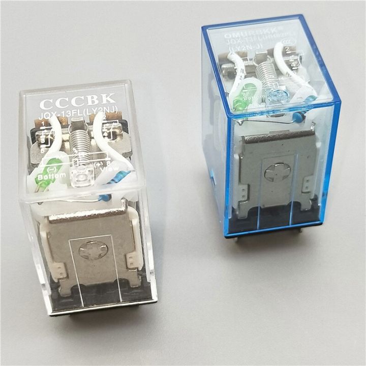 mini-relay-coil-dc12v-dc24v-ac110v-ac220v-hh62p-jqx-13f10a-ขนาดเล็ก220v-แม่เหล็กไฟฟ้าทั่วไปรีเลย์