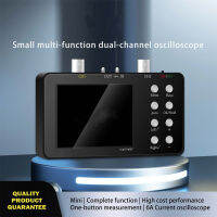 SCO2ออสซิลโลสโคปแบบดิจิตอลแบบมือถือสองช่อง3.2 ”จอ LCD 100KHz PWM Outpu 50ม. Oscilloscope 10msa/s แบนด์วิดท์แบบอะนาล็อกปุ่มเดียวการวัดแรงดันไฟฟ้าสูงอัตโนมัติ