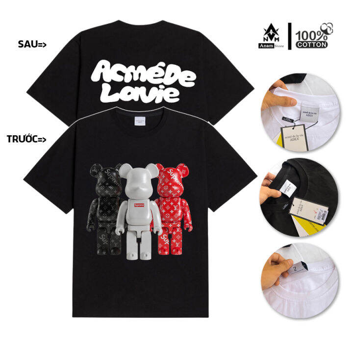 Bỏ sỉ áo thun nữ cổ tròn in gấu bearbrick - ANN.COM.VN