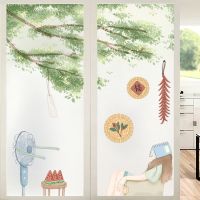 Frosted window glass stickers shading and heat insulation bathroom toilet anti-peeping film transparent opaque electrostatic window stickers