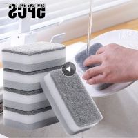 ♚ 5PCS Pot Washing Sponges Double-sided Cleaning Spongs Household Scouring Pad Wipe Dishwashing Sponge Cloth Dish Kitchen Tools