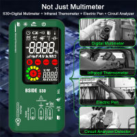 BSIDE มัลติมิเตอร์ RMS จริงดิจิตอล S30 9999จำนวน DC/AC ที่ตรวจจับกระแสไฟ600V เครื่องทดสอบดิจิตอล LCD ความต้านทานความถี่เครื่องทดสอบ NCV มิเตอร์แบ็คไลท์พร้อมอุณหภูมิอินฟราเรด