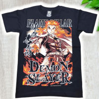 Demon Slayer เสื้อยืดไม้สีดำดั้งเดิม