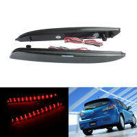 ANGRONG 1 Pair 2X LED Rear Bumper Reflector Tail Stop Brake Fog Light Black Lens For Mazda 3 Axela 2004-2009