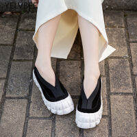 Casual Flats Platform Zapatos 2021 New Spring Autumn Women Designer Oxford Goth Platform Walking Slip-on Cozy Dress Lady Shoes
