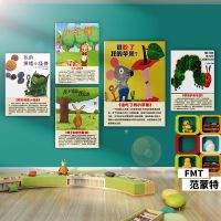 [COD] Picture book library environmental innovation educational institution reading corner layout kindergarten class culture area slogan wall stickers