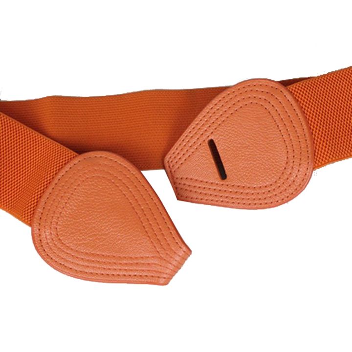 orange-ladies-versatile-elastic-stretch-canvas-pu-leather-wide-belt-decorative-simple-belt-ladies-fashion-dress-sweater-women