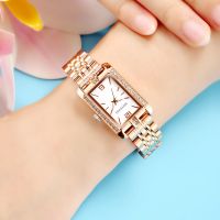 ◇❧ New square female watch authentic joker contracted waterproof female temperamentsteel belt diamondleisure ins wind