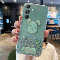 เคสพร้อมสำหรับ Samsung Galaxy M14กลิตเตอร์เคสโทรศัพท์นิ่มใสหมีเศร้าดาวดวงจันทร์กากเพชรสำหรับ Samsung M14 5G เคสใส่โทรศัพท์