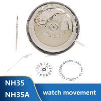 NH35/NH35A Day Date Set High Accuracy Automatic Mechanical Watch Movement+Steel Stem+Week Dial+Calendar Dial+Check Rod