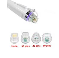 ตลับหมึกไมโครนีเดิล10/25/64/เข็มนาโนสำหรับไมโครเข็มเครื่อง RF รอยแตกลายป้องกันสิวแบบใช้แล้วทิ้ง