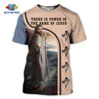 (All sizes are in stock)   2020 SONSPEE Jesus Religious Mens T-shirt Cross Knight Leisure Summer New Tiger Short Sleeve All Gender Hip Hop T-shirt  (You can customize the name and pattern for free)