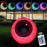 Climber Shop Halloween Inflatable Eyeball Light With Built-In Led Lights Horror Props For Indoor Outdoor Yard Garden Decor