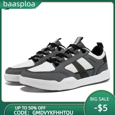 2023 New Baasploa Mens Casual Shoes Outdoor Sports Walking Shoes Mesh Surface Breathable Clean Original Brand Mens Board Shoes