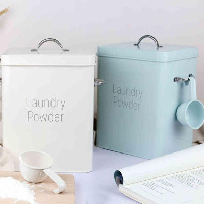 New Nordic Style Powder Container Simple Washing Powder Container Laundry Powder Box Can Hold 3 Kg Small 2.5kg Rice Bucket 5 Kg