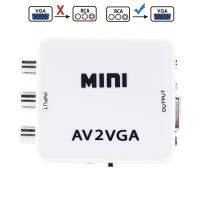 1080P Mini Video Convertor RCA AV to VGA Video Audio Converter Conversor with 3.5mm Jack Port AV2VGA / CVBS Audio to PC HDTV