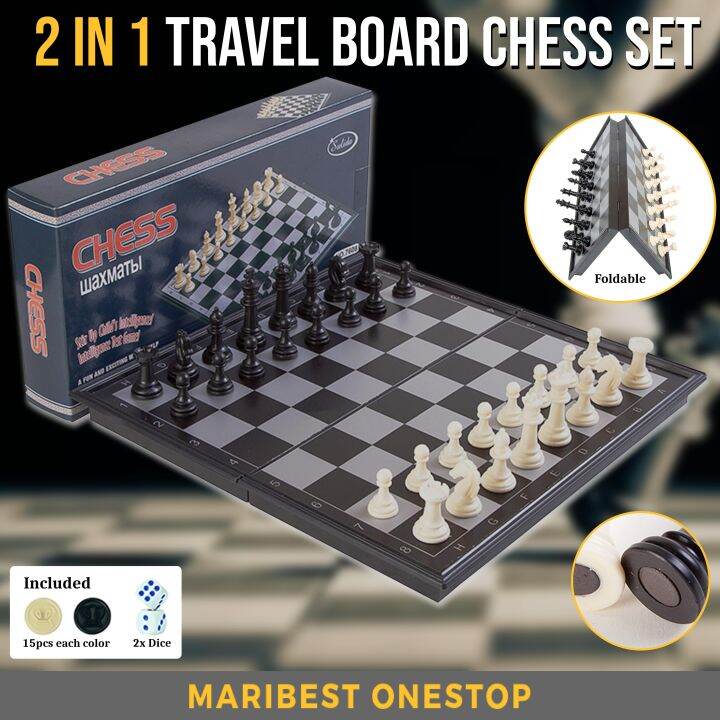 2in1 Travel Chess Board Set Chess Board Set Educational