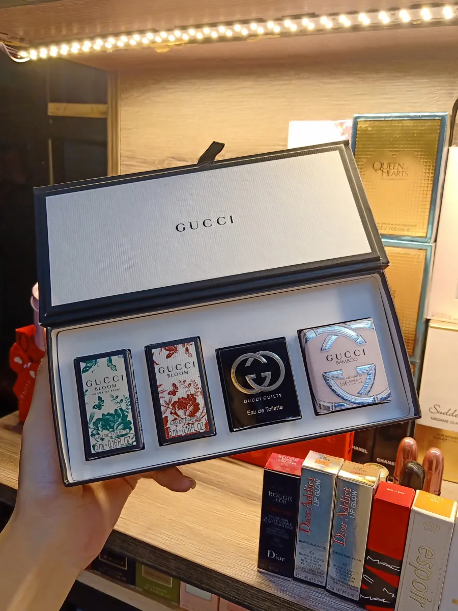 HCM]Gift Set 4 Chai Nước Hoa Nữ Gucci Mini 5ml 
